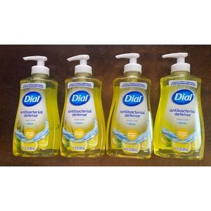 4x11oz. Dial LEMON & SAGE Liquid Hand Soap Wash Pump Anti Bacterial KILLS 99%